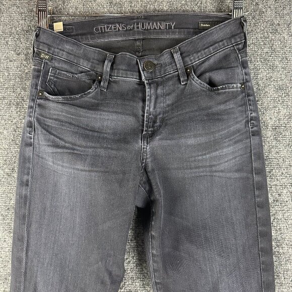 Citizens of Humanity Jeans Womens 26 Avedon Skinny Black Cotton Stretch - Picture 3 of 11